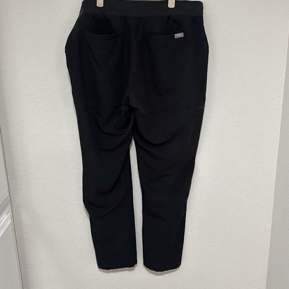 Figs Technical Collection Mens Black Drawstring Elastic Waistband Scrub Pants Si - Picture 5 of 9